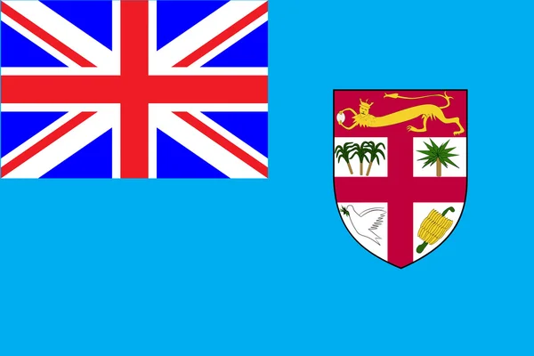 Bandera de fiji — Vector de stock