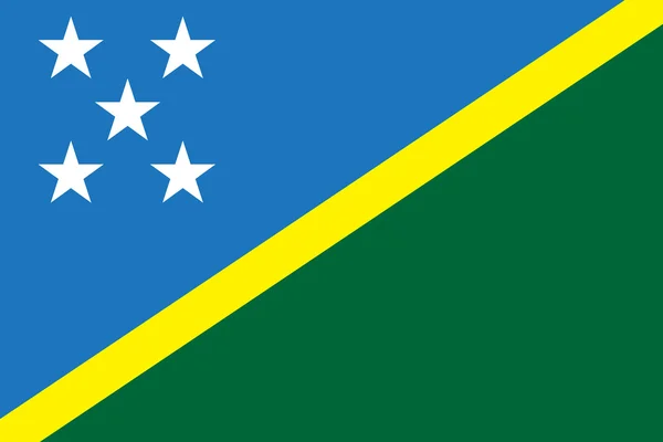 Salomonöarnas flagg — Stock vektor