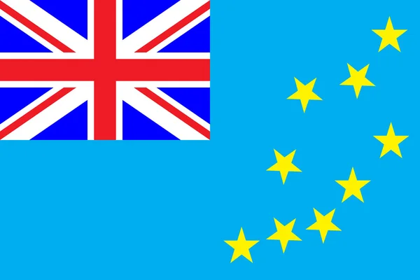 Vlag van tuvalu — Stockvector