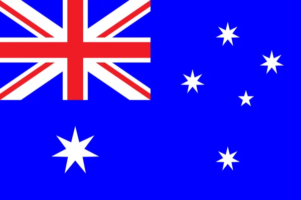 澳大利亚联邦的旗帜 — 图库矢量图片
