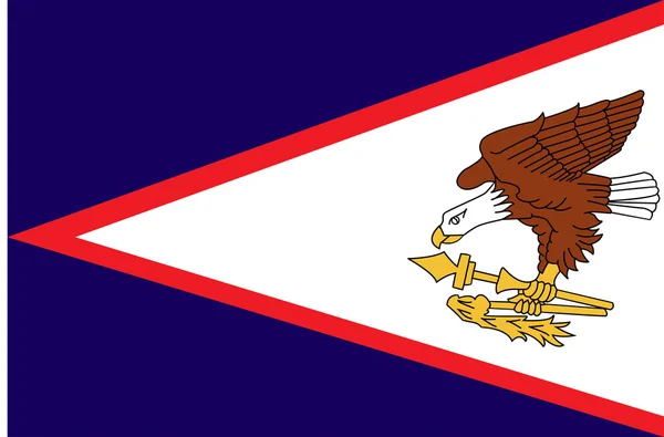 Banderas de samoa americana — Vector de stock
