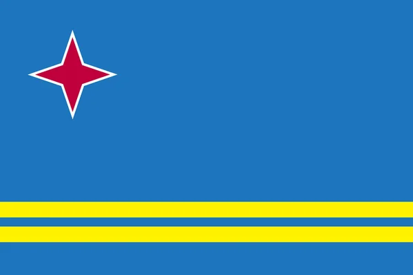 Drapeaux de Aruba — Image vectorielle