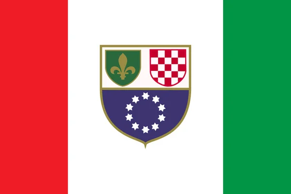 Drapeaux de fédération de bosnia — Image vectorielle