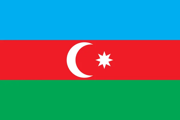 Drapeau de l'Azerbaïdjan — Image vectorielle