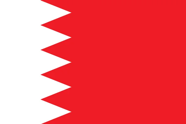 Bandera de Bahrain — Vector de stock