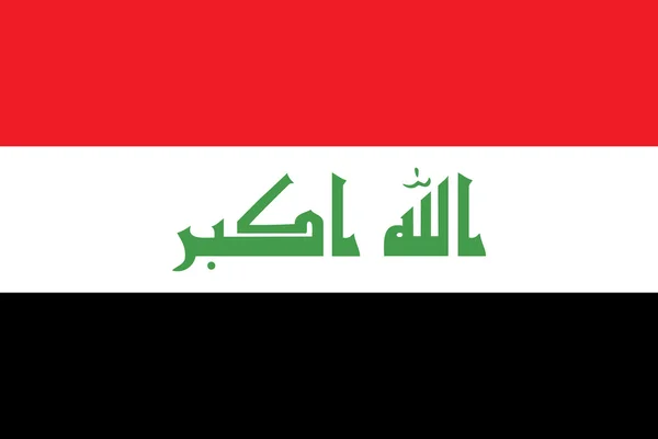 Irácká vlajka — Stockový vektor