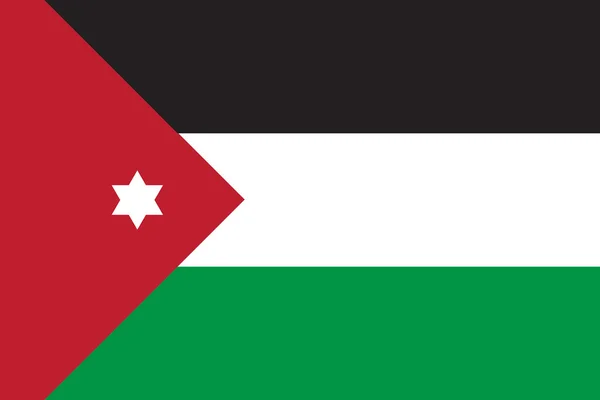 Bandera de Jordan — Archivo Imágenes Vectoriales