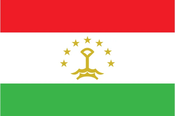 Drapeau du tadjikistan — Image vectorielle