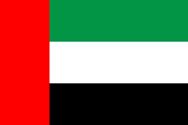 Bandera de los emiratos árabes unidos — Archivo Imágenes Vectoriales