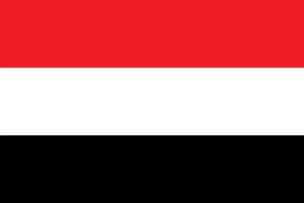 Bandera de Yemen — Vector de stock