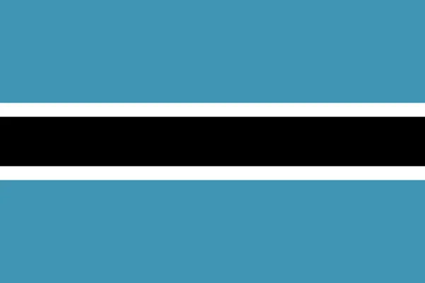 Vlajka Botswany — Stockový vektor