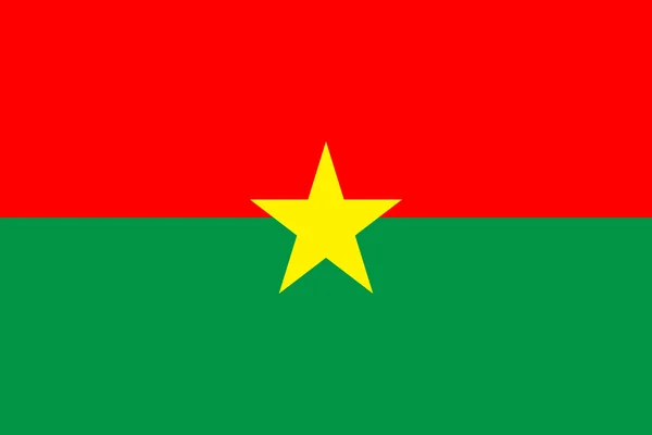 Vlag van Burkina Faso — Stockvector