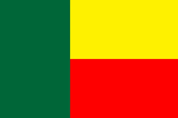 Vlag van benin — Stockvector