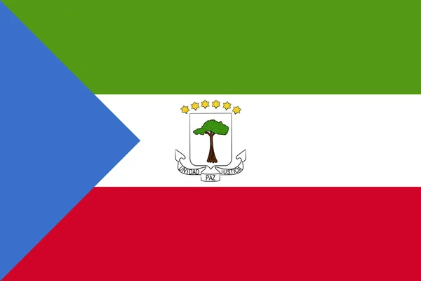 Bandera de Guinea Ecuatorial — Vector de stock