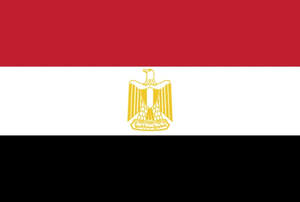 Drapeau de l'Egypte — Image vectorielle