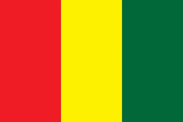 Bandera de Guinea — Vector de stock