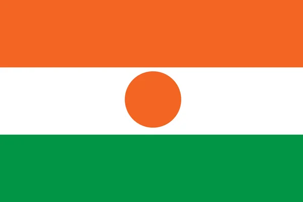 Vlag van niger — Stockvector