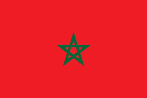 Drapeau du Maroc — Image vectorielle