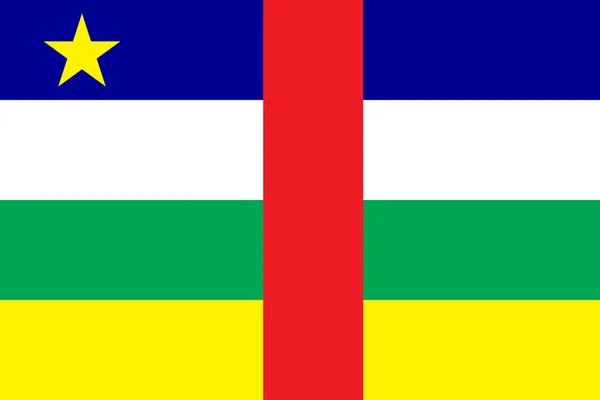 Flaga Republiki Środkowej Afryki — Wektor stockowy