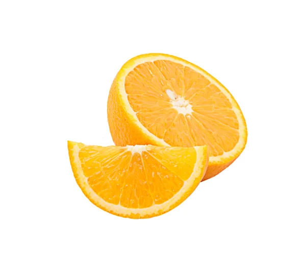 Orange fruit isolated on white — Stock Photo, Image