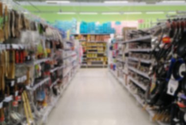 mağaza, Defocused bokeh bulanıklık arka plan.