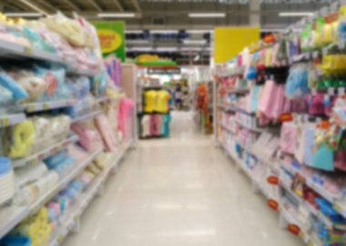 mağaza, Defocused bokeh bulanıklık arka plan.