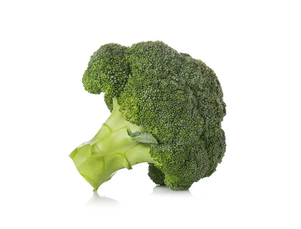 Broccoli isolati su fondo bianco — Foto Stock