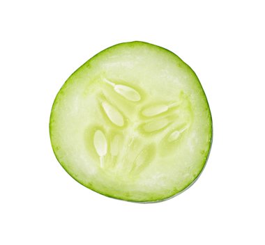 Beyaz arkaplanda salatalık