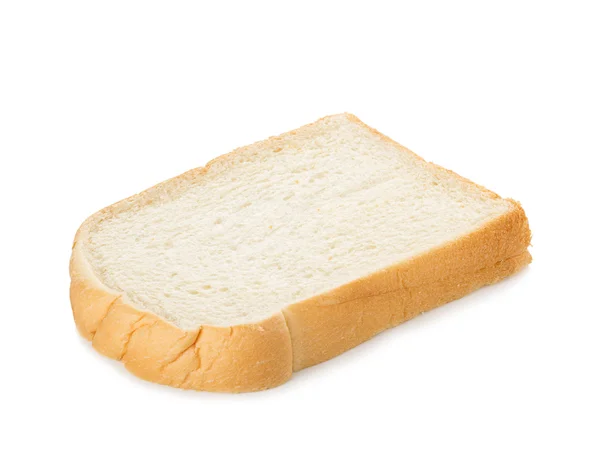 Pane affettato isolato su sfondo bianco — Foto Stock