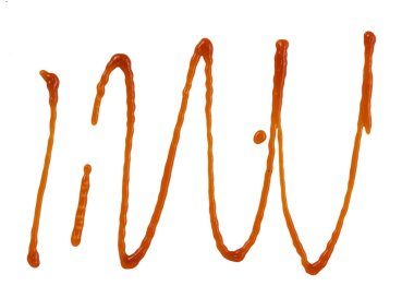 Beyaz bir arka plan üzerinde izole domates sosu