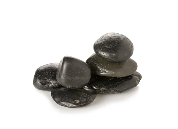 Piedras de spa sobre fondo blanco — Foto de Stock