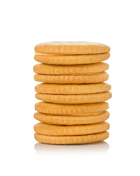 Biscuits on white background — Stock Photo, Image