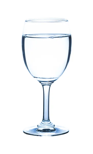 Glas water geïsoleerd op witte achtergrond — Stockfoto