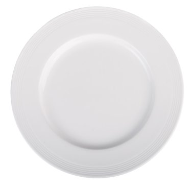 beyaz arkaplanda izole edilmiş beyaz plaka