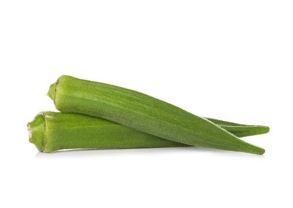 Rosela verde sobre fundo branco — Fotografia de Stock