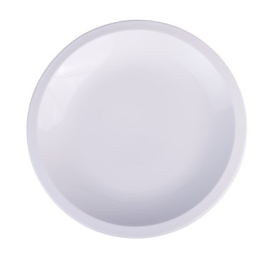 beyaz arkaplanda izole edilmiş beyaz plaka