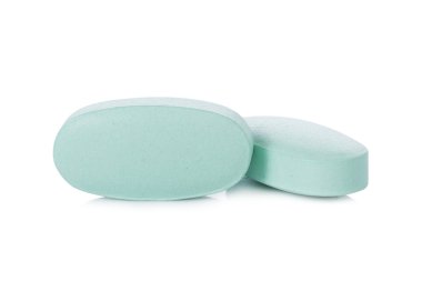 Hap mavi beyaz arka plan üzerinde izole