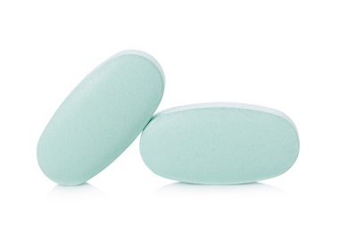 Hap mavi beyaz arka plan üzerinde izole