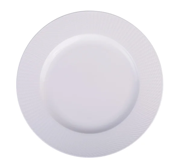 White plate isolated on white background — Stock Photo, Image