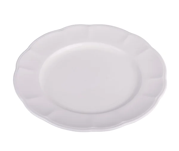 White plate isolated on white background — Stock Photo, Image