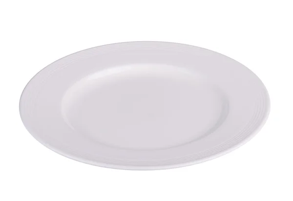 White plate isolated on white background — Stock Photo, Image