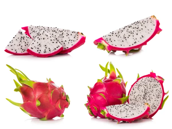 Dragon Fruit isolé sur fond blanc. — Photo