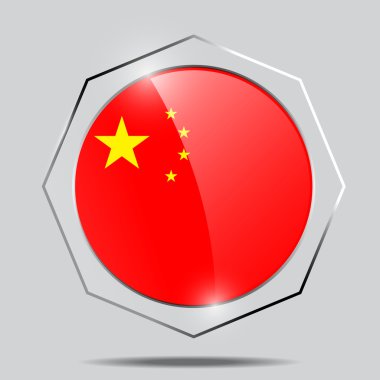 Çin Halk Cumhuriyeti bayrağı düğmesi