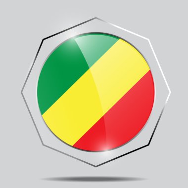 Kongo Cumhuriyeti bayrağı düğmesi