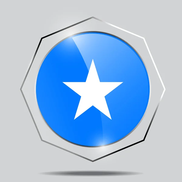 Knappen flagga Somalia — Stock vektor