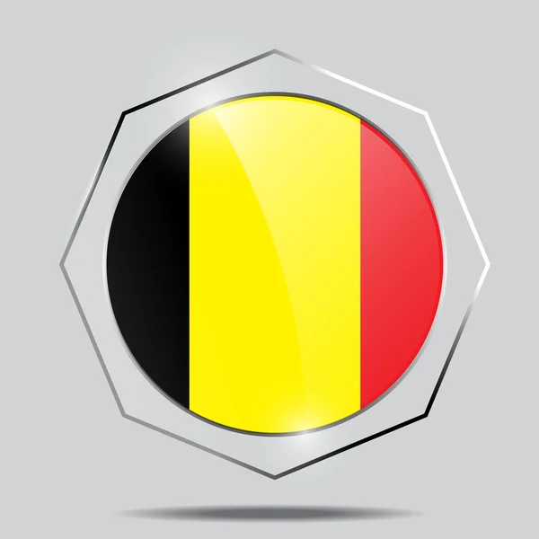 Knop vlag van België — Stockvector