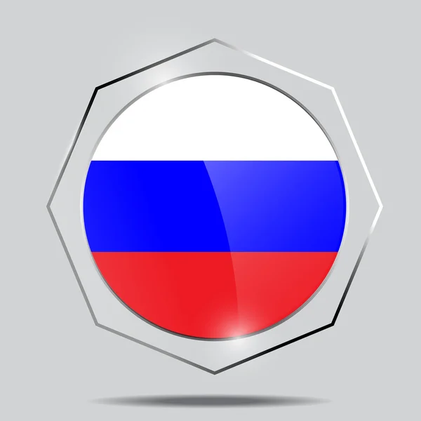 Knop vlag van Rusland — Stockvector