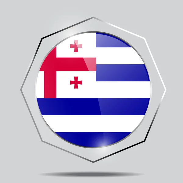 Knop vlag van Adzjarië — Stockvector