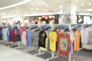 Mağaza. Ufuk bulanıklık arka plan.