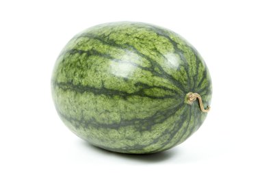 Beyaz arkaplanda karpuz izole.